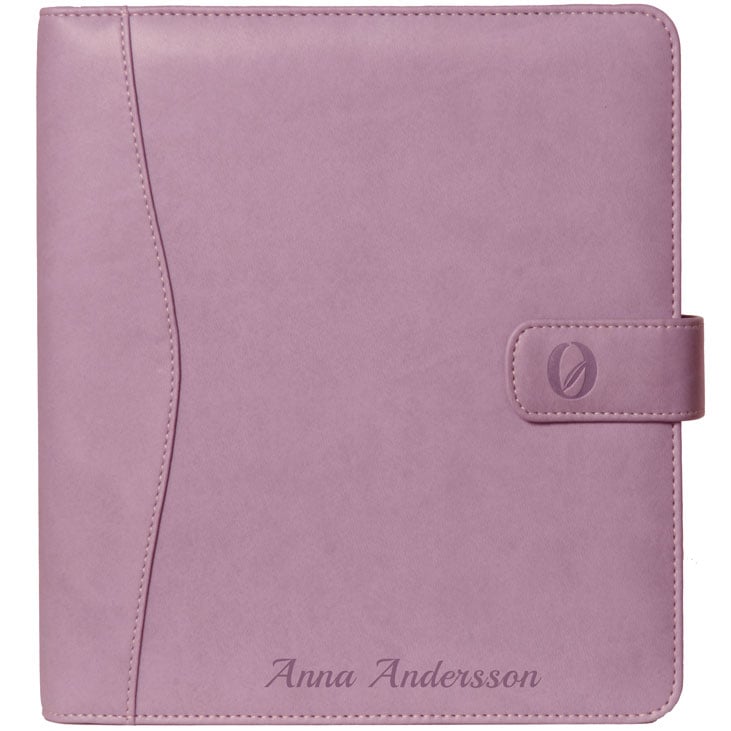 Utställnings- & Tävlingsmapp Lila PU med namngravyr