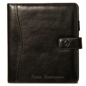 Utställnings- & Tävlingsmapp Nappa läder med namngravyr